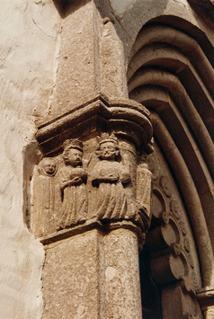 Vorschaubild Lye, Pfarrkirche, Chorportal, Heilige Drei Könige